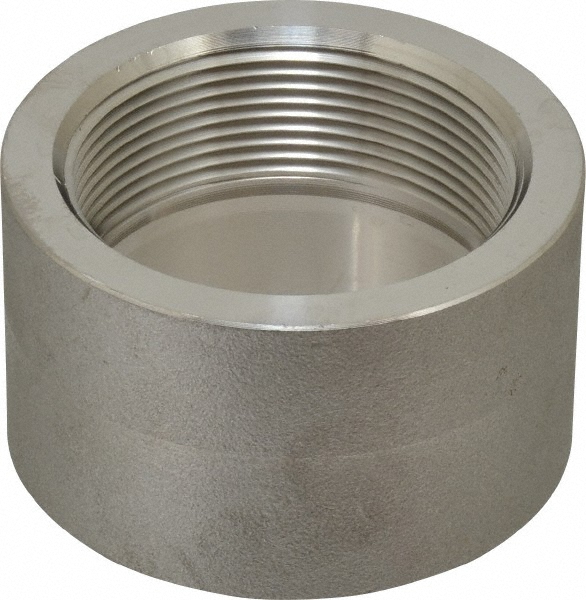 Merit Brass Pipe Half Coupling: 1/8", 316 Stainless Steel - K611H-02