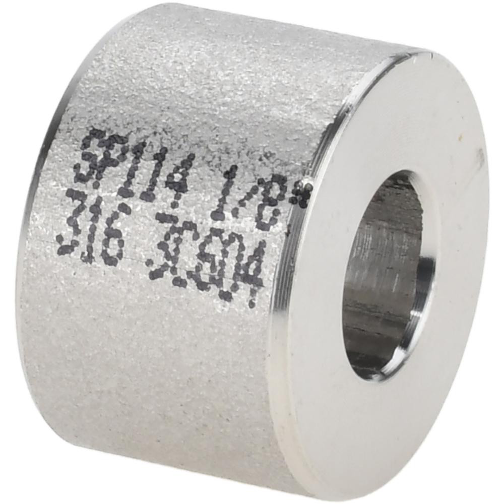 Merit Brass Pipe Half Coupling: 1/8", 316 Stainless Steel - K611H-02