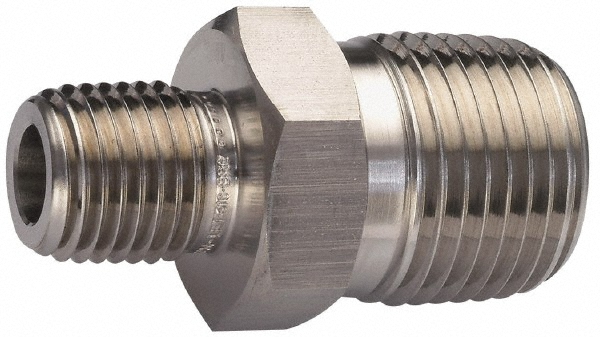 Parker Brass Flared Tube Female Connector: 1/2" OD, 1/2-14 Thread, 45 deg Flared Angle - 46F-8-8