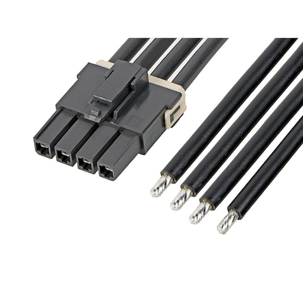 Molex Mega-Fit Female-To-Pigtail Off-The-Shelf (Ots) Cable Assembly, Single Row, 150.00Mm Length, Tin - 2164011041