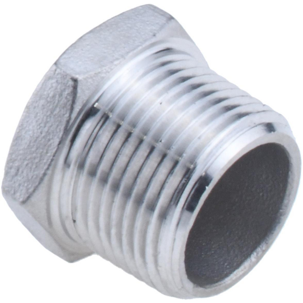 Merit Brass Pipe Hex Plug: 3/4", 316 & 316L Stainless Steel - 3617HD-12