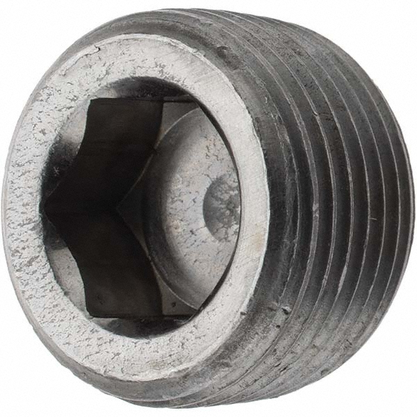 Merit Brass Pipe Hex Plug: 3/4", 316 & 316L Stainless Steel - 3617HD-12
