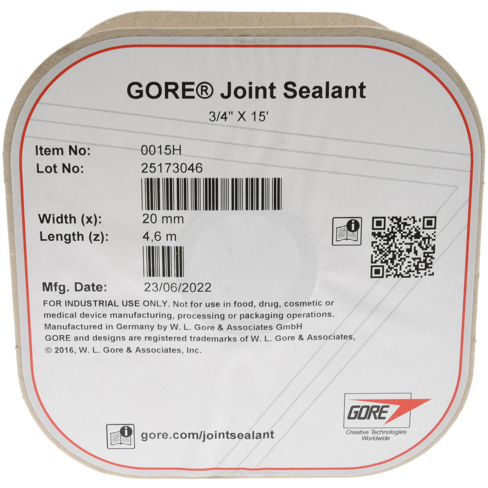 Value Collection 15' Long x 1/2" Wide Gore Tex Joint Sealant - 3195064