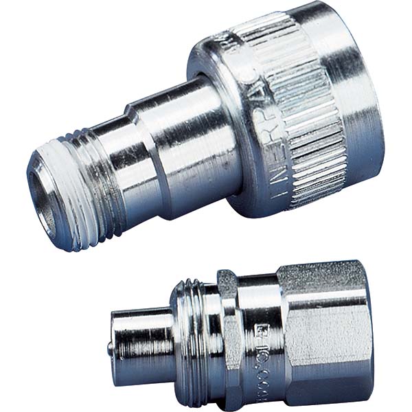Enerpac Hydraulic Hose Hex Nipple: 1/4", 1/4-18, 0 to 10,000 psi - FZ1608