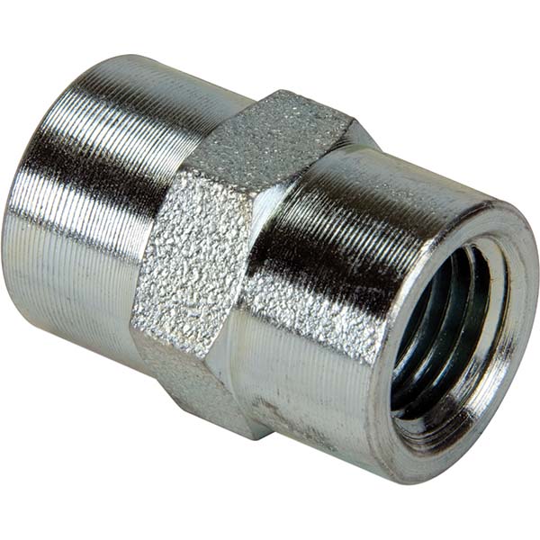 Enerpac Hydraulic Hose Hex Nipple: 1/4", 1/4-18, 0 to 10,000 psi - FZ1608