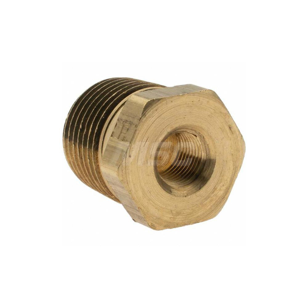 Parker Industrial Pipe Bushing: 1/8" Female Thread, 1/2" Male Thread, MNPTF x FNPTF - -11089-1