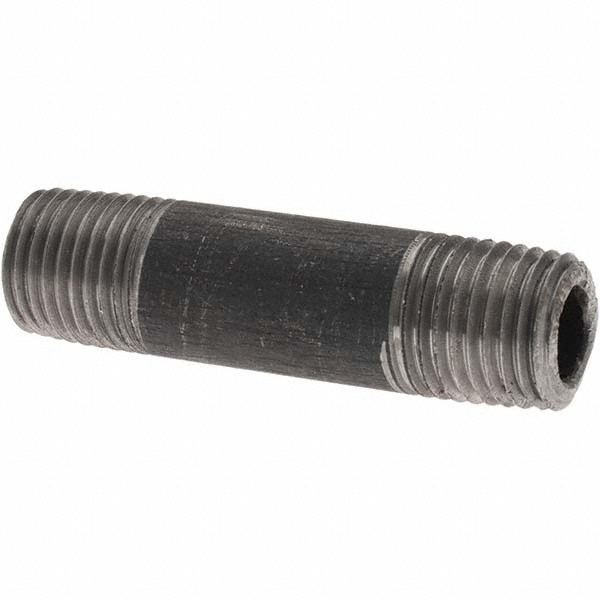 Value Collection Black Pipe Nipple: 1/4" Dia x 5-1/2" Long, Schedule 40 - MSCNB02055