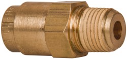 Norgren Push-to-Connect Tube x MNPT x Tube x Male Fitting: Fixed Elbow, NPTF, 1/4" OD - 124450428