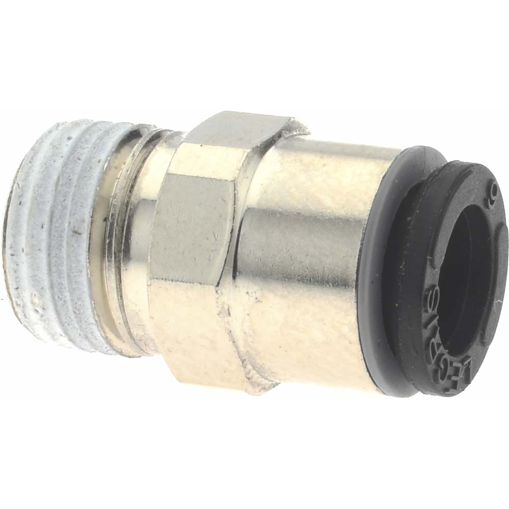 Legris Push-to-Connect Tube x MNPT x Tube x Male Fitting: Connector, NPT, 3/8" OD - 3675 60 22