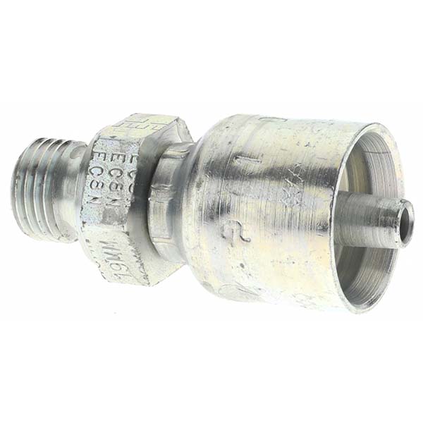 Parker Hydraulic Hose 90 ° Elbow: 0.25" ID, 4 mm, 1/4" - KP84365