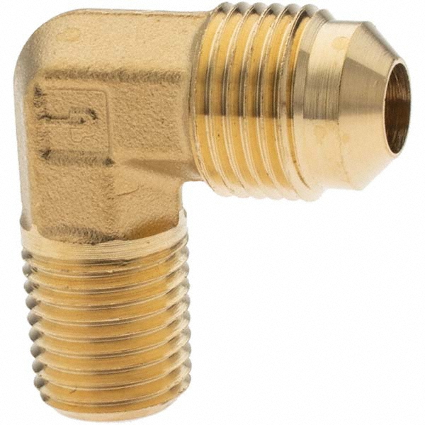 Parker Brass Flared Tube Inverted Nut: 3/16" OD, 3/8-24 Thread - 11069