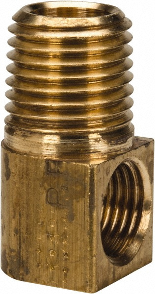 Parker Brass Flared Tube Inverted Nut: 3/16" OD, 3/8-24 Thread - 11069