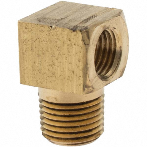 Parker Brass Flared Tube Inverted Nut: 3/16" OD, 3/8-24 Thread - 11069