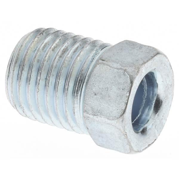 Parker Brass Flared Tube Inverted Nut: 3/16" OD, 3/8-24 Thread - 11069