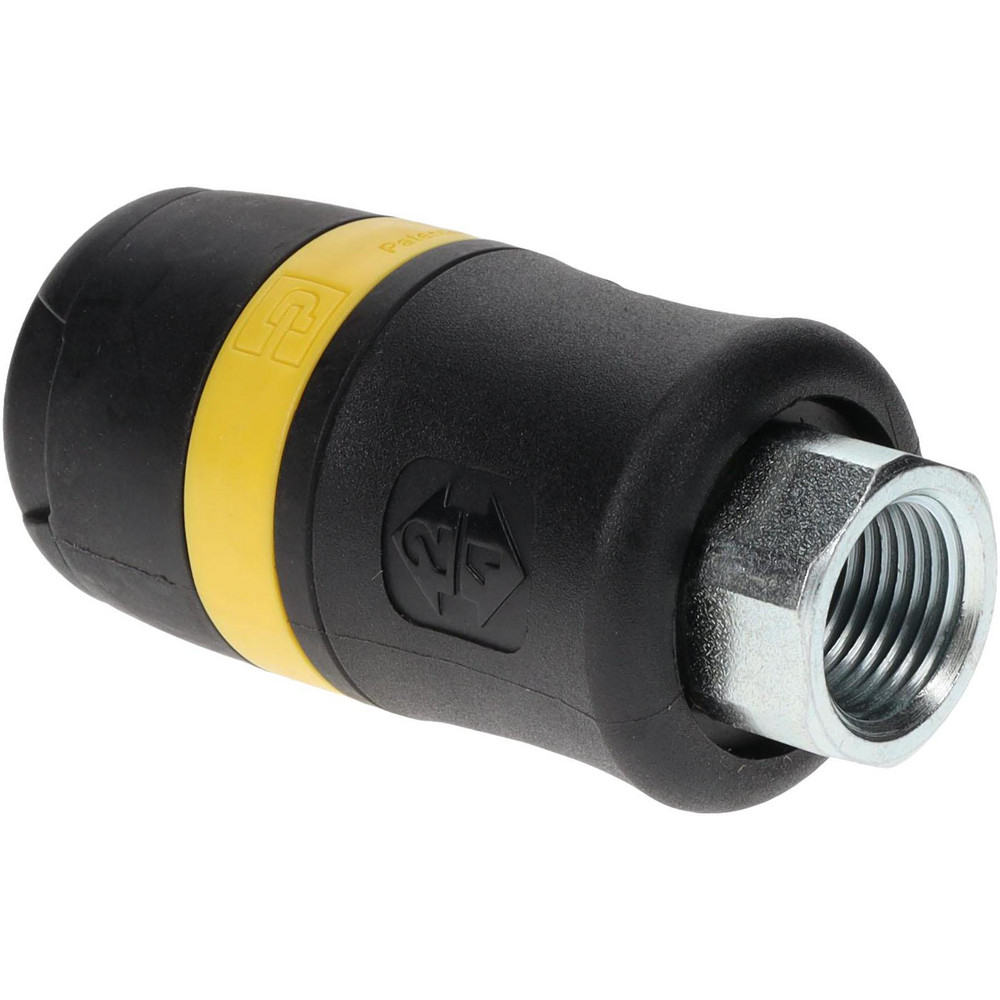 Parker Pneumatic Hose Coupling: 3/8" Thread, 3/8" Body Dia, Industrial Interchange - PBS-371-6FP