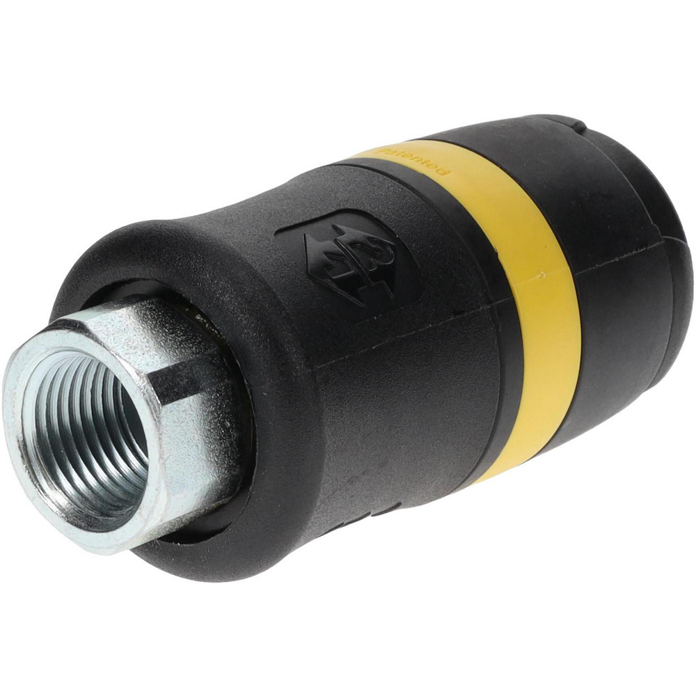 Parker Pneumatic Hose Coupling: 3/8" Thread, 3/8" Body Dia, Industrial Interchange - PBS-371-6FP