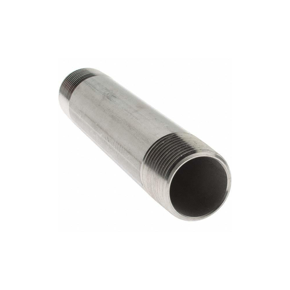 Value Collection Stainless Steel Pipe Nipple: 3/4" Pipe, Grade 304 & 304L - 4BN3/4*5