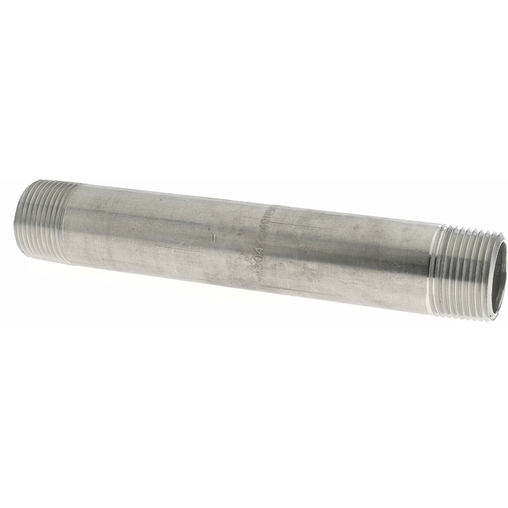 Value Collection Stainless Steel Pipe Nipple: 3/4" Pipe, Grade 304 & 304L - 4BN3/4*5