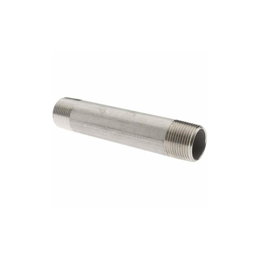 Value Collection Stainless Steel Pipe Nipple: 3/4" Pipe, Grade 304 & 304L - 4BN3/4*5