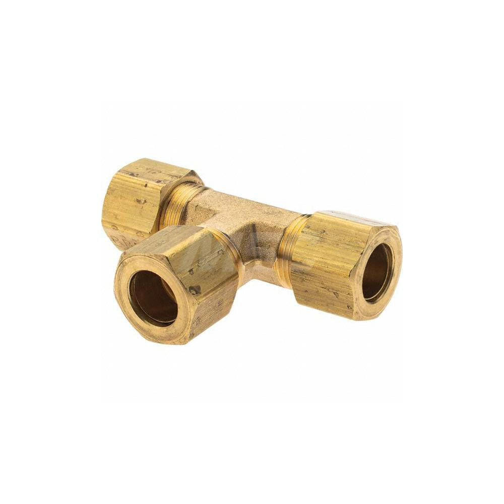 Parker Compression Tube Union: 11/16-20, 1/2" Tube OD, Compression x Compression x Compression - -11084-5