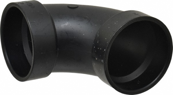NIBCO Drain, Waste & Vent 90 deg; Street Elbow: 2" Fitting, Spig x Hub, Acrylonitrile Butadiene Styrene - I057500