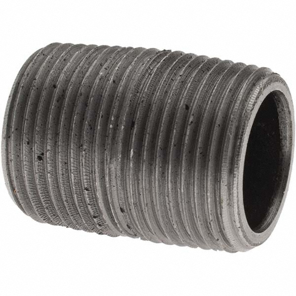 Value Collection Black Pipe Nipple: 3/4" Dia x 1-1/2" Long, Schedule 80 - BD-13660