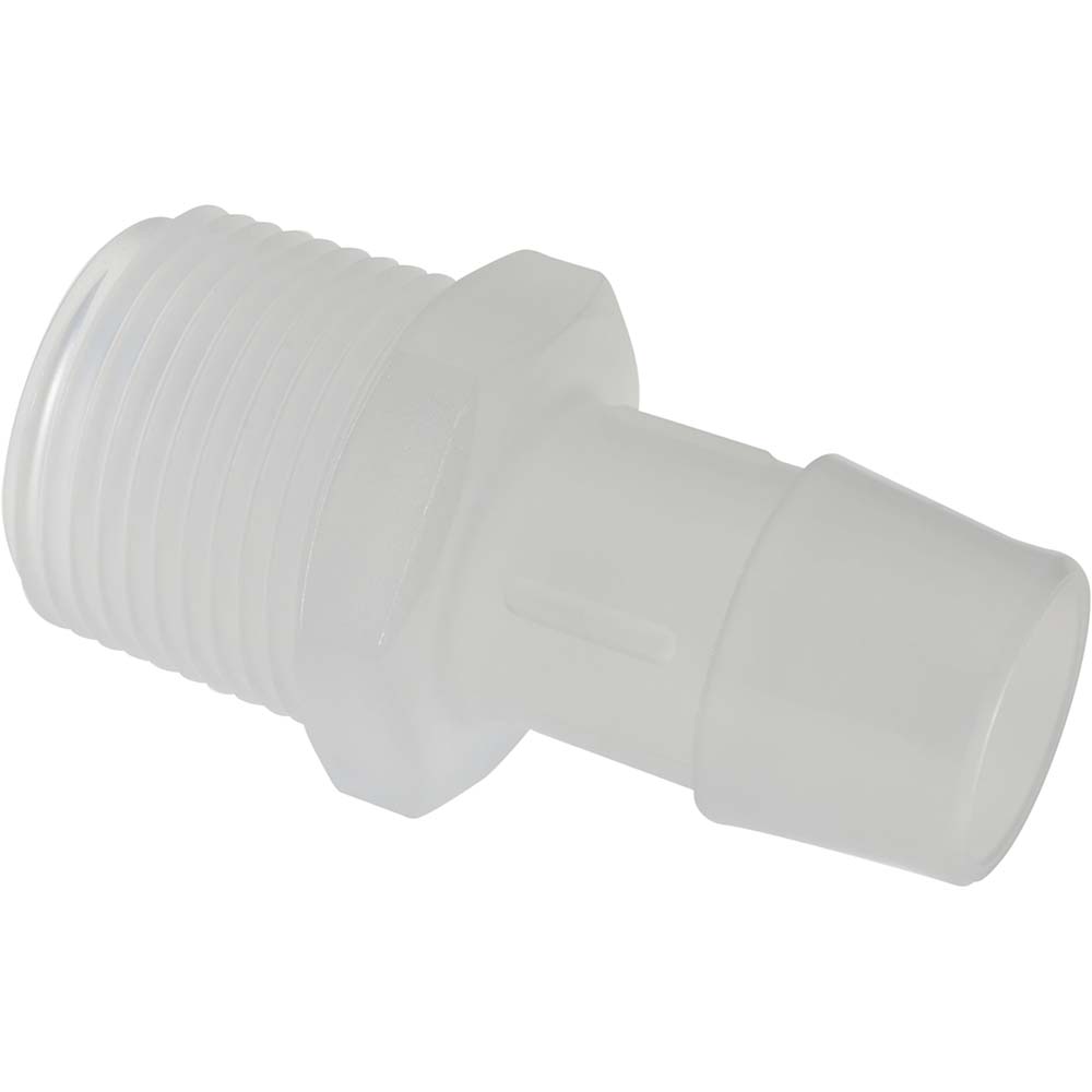Made in USA Barbed Tube Elbow: Single Barb, 3/4" Barb, 3/4" NPT - L12-12NN