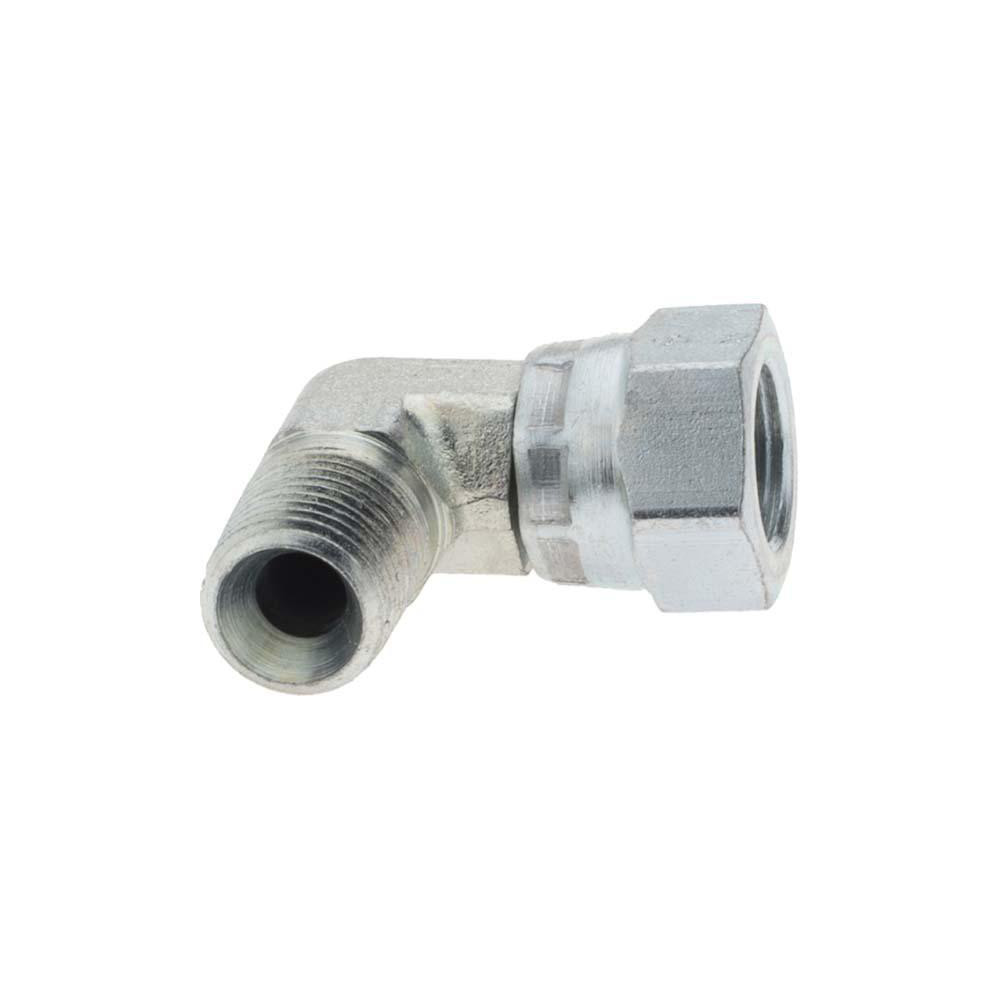 Parker Hydraulic Hose Swivel Adapter: 2 mm, 1/8-27, 6,000 psi - KP68313