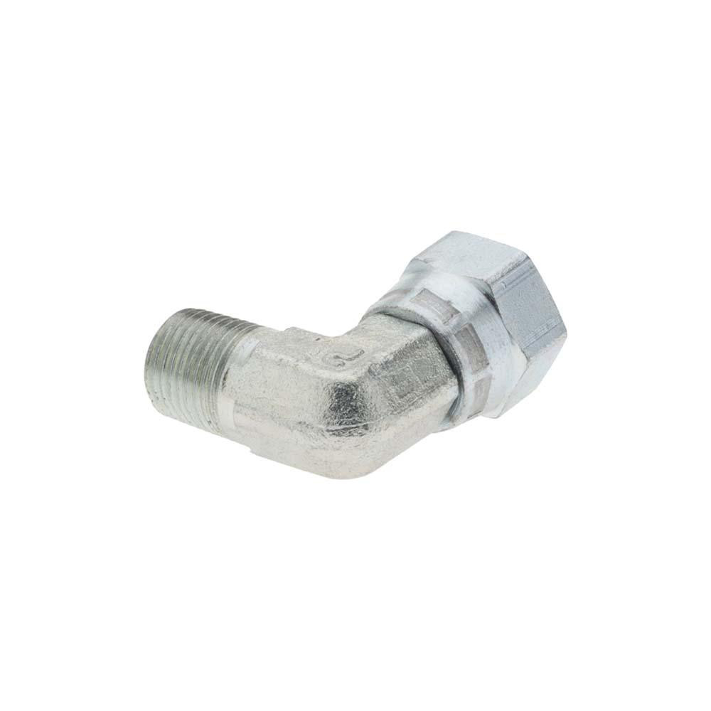 Parker Hydraulic Hose Swivel Adapter: 2 mm, 1/8-27, 6,000 psi - KP68313