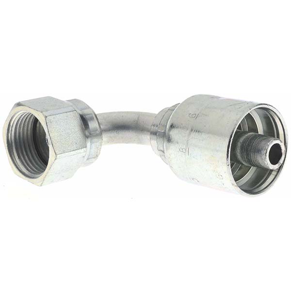 Parker Hydraulic Hose Swivel Adapter: 2 mm, 1/8-27, 6,000 psi - KP68313