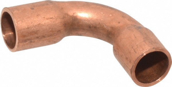 Mueller Industries Wrot Copper Pipe Reducer: 3/8" x 1/4" Fitting, C x C, Solder Joint - W 01019