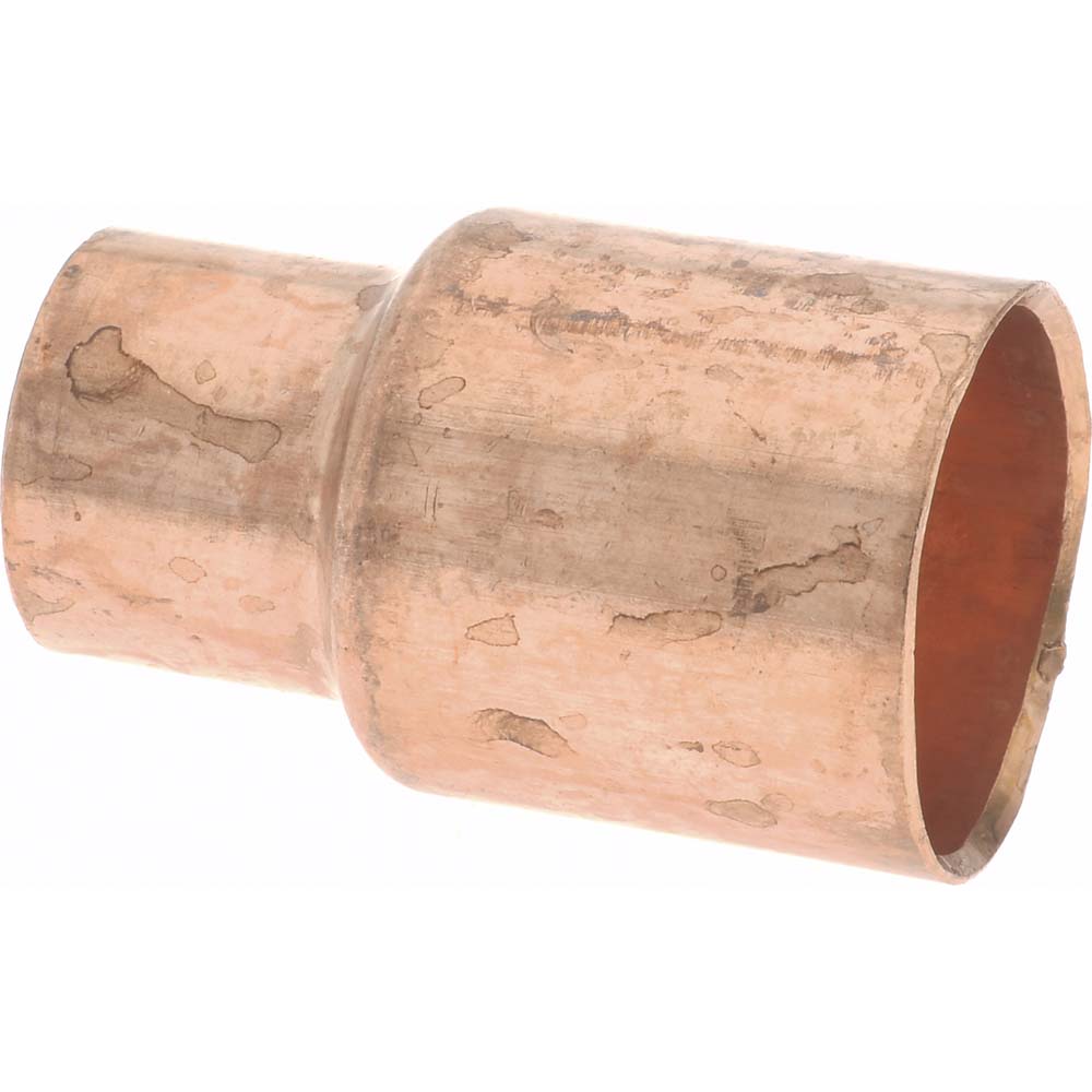 Mueller Industries Wrot Copper Pipe Reducer: 3/8" x 1/4" Fitting, C x C, Solder Joint - W 01019