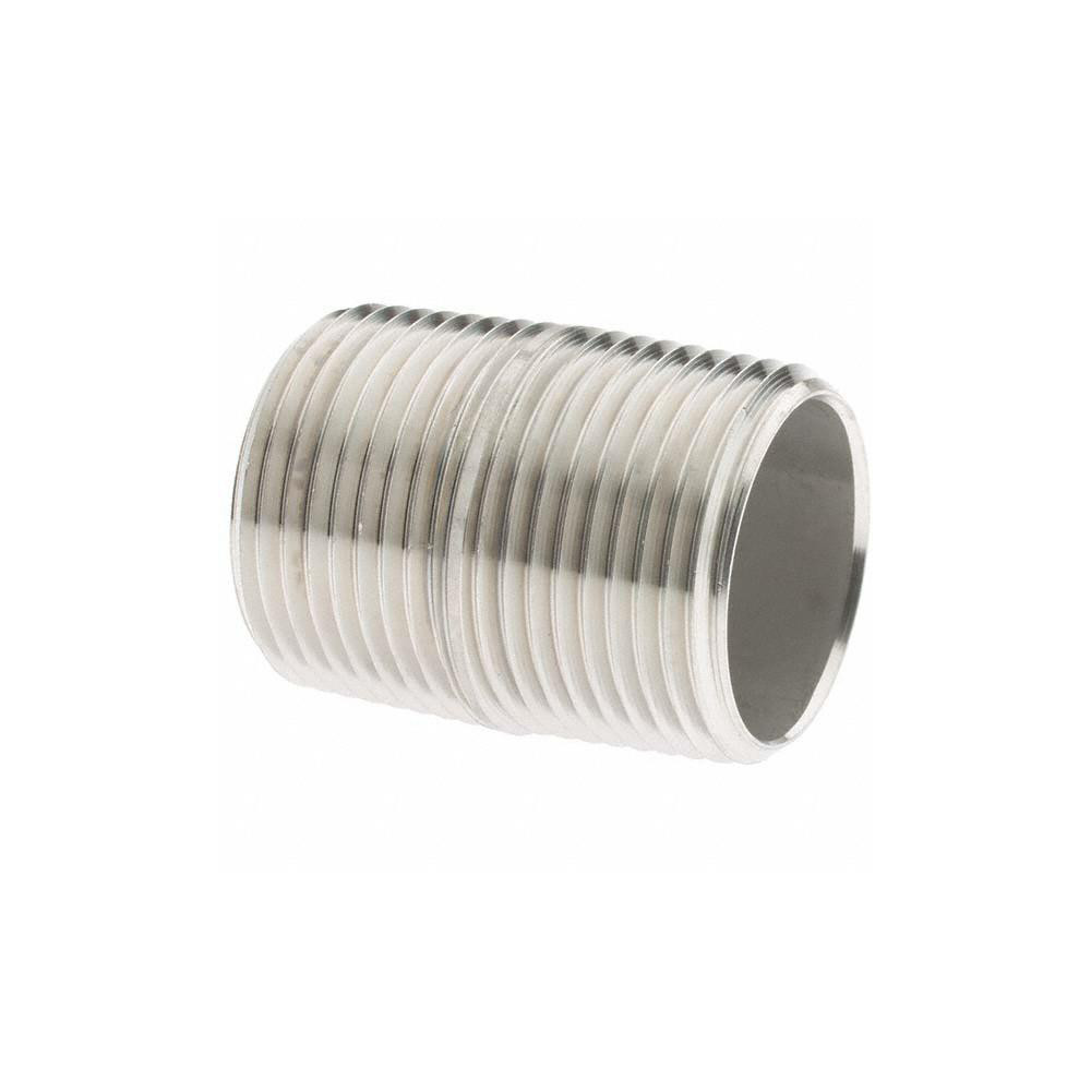 Value Collection Stainless Steel Pipe Nipple: 3/4" Pipe, Grade 316 & 316L - 6BN3/4*13/8