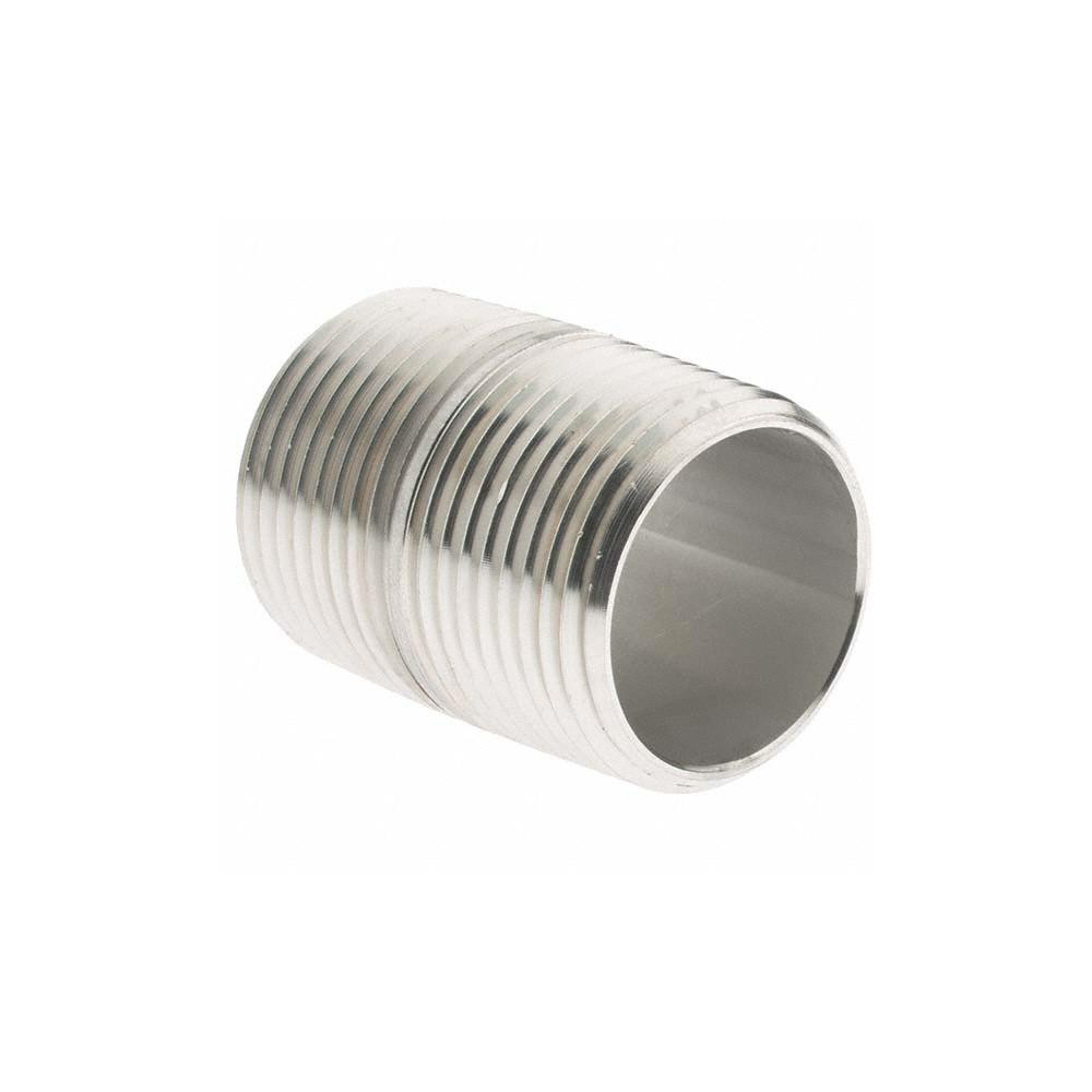 Value Collection Stainless Steel Pipe Nipple: 3/4" Pipe, Grade 316 & 316L - 6BN3/4*13/8