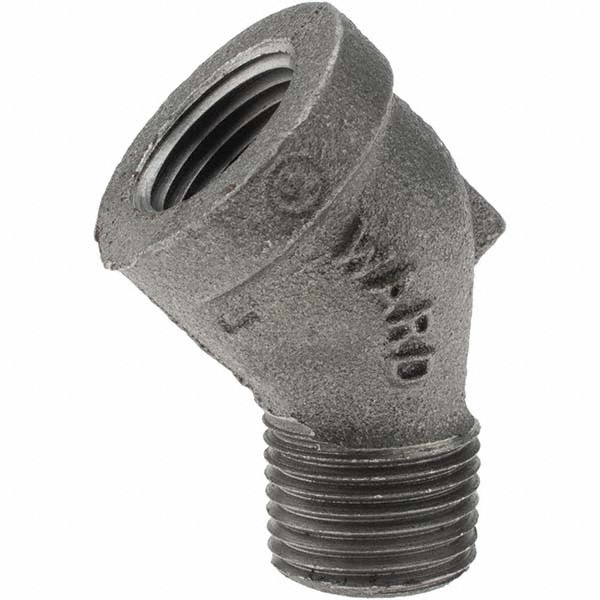 B&K Mueller Black 45 deg Street Elbow: 1/2", Threaded - 520-503HN