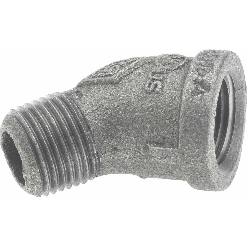 B&K Mueller Black 45 deg Street Elbow: 1/2", Threaded - 520-503HN