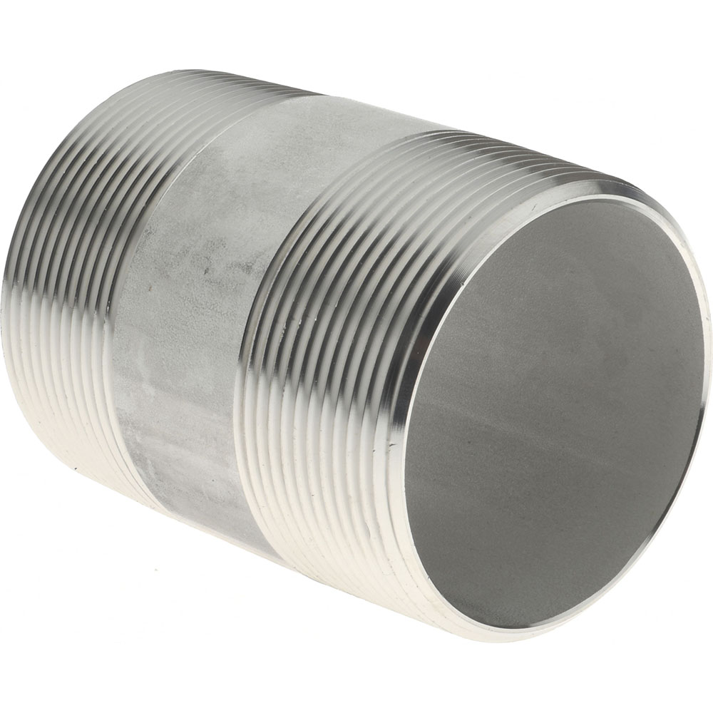 Merit Brass Stainless Steel Pipe Nipple: 2" Pipe, Grade 316 & 316L - 6032-300