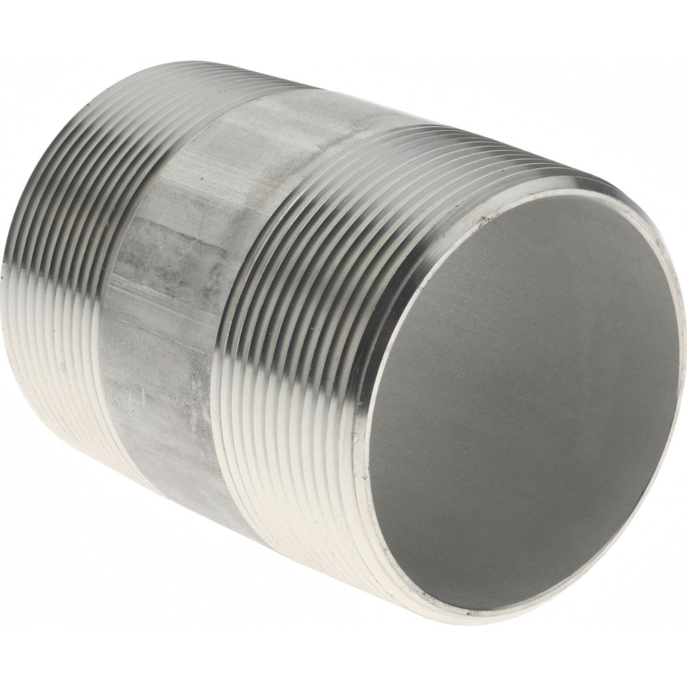 Merit Brass Stainless Steel Pipe Nipple: 2" Pipe, Grade 316 & 316L - 6032-300