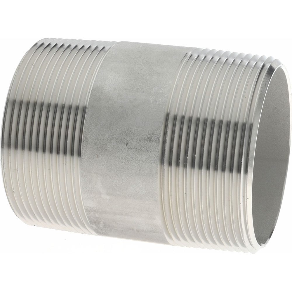 Merit Brass Stainless Steel Pipe Nipple: 2" Pipe, Grade 316 & 316L - 6032-300
