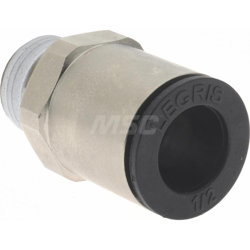 Legris Push-to-Connect Tube x MNPT Fitting: Connector, NPT, 1/2" OD - 3175 62 18
