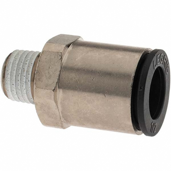 Legris Push-to-Connect Tube x MNPT Fitting: Connector, NPT, 1/2" OD - 3175 62 18
