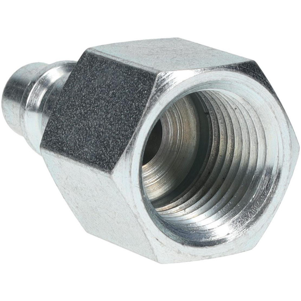 Parker Pneumatic Hose Coupling: 1/2-14, 3/8" Body Dia, Industrial Interchange - H3E-F