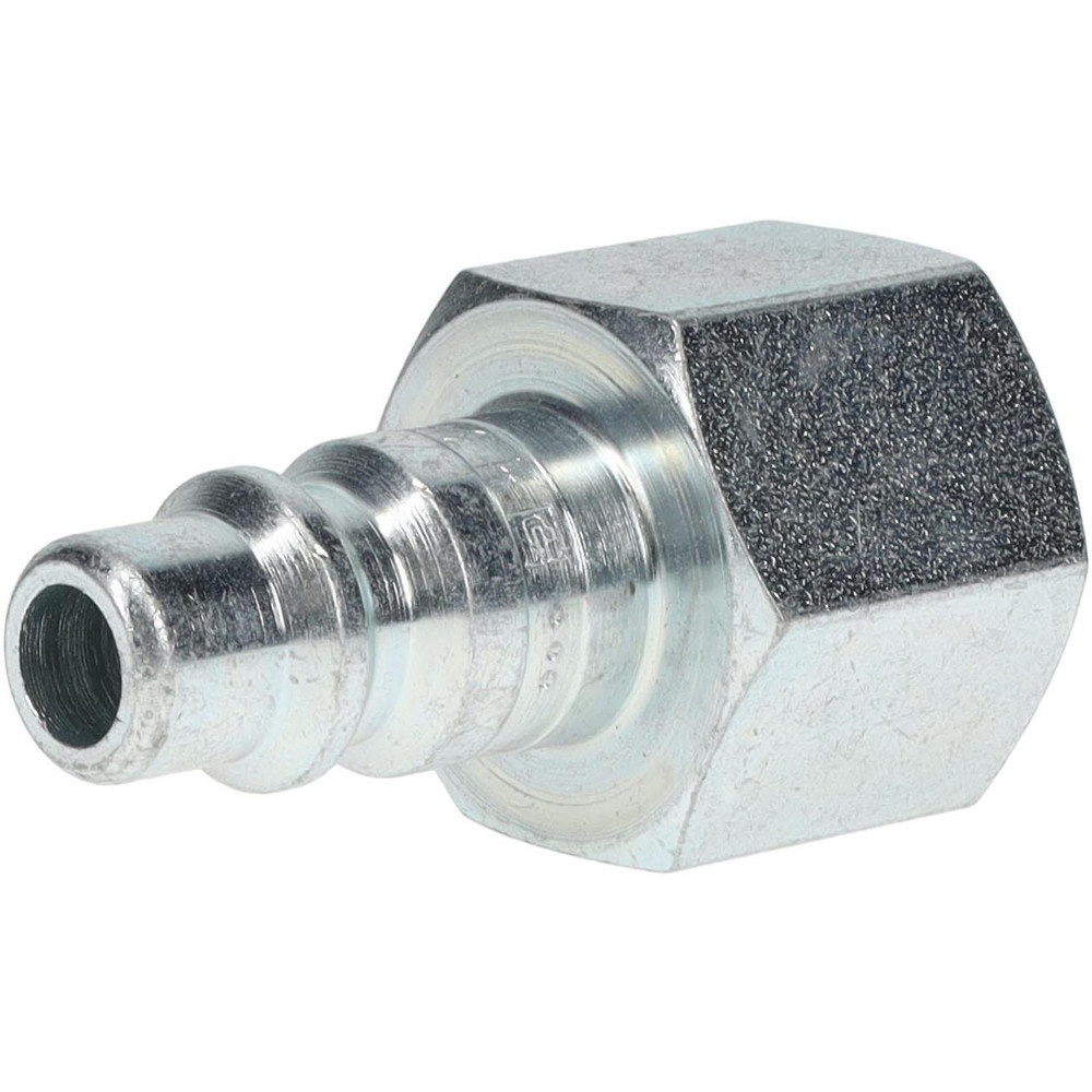 Parker Pneumatic Hose Coupling: 1/2-14, 3/8" Body Dia, Industrial Interchange - H3E-F