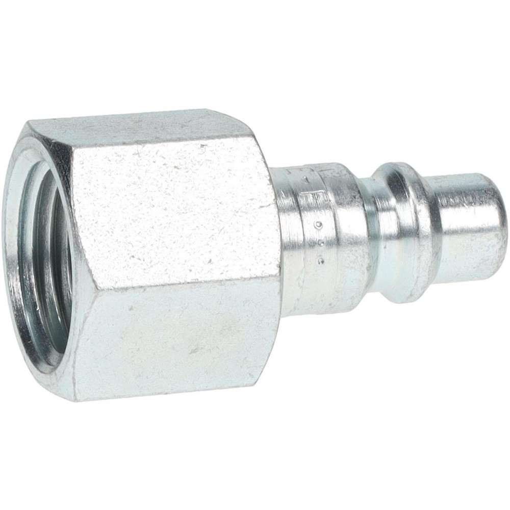 Parker Pneumatic Hose Coupling: 1/2-14, 3/8" Body Dia, Industrial Interchange - H3E-F