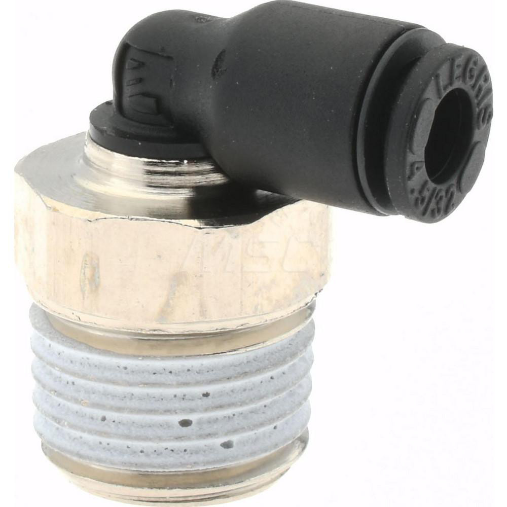 Parker Push-to-Connect Tube x Male BSPT Fitting: Male Elbow, BSPT, 5/32" OD - KP23917