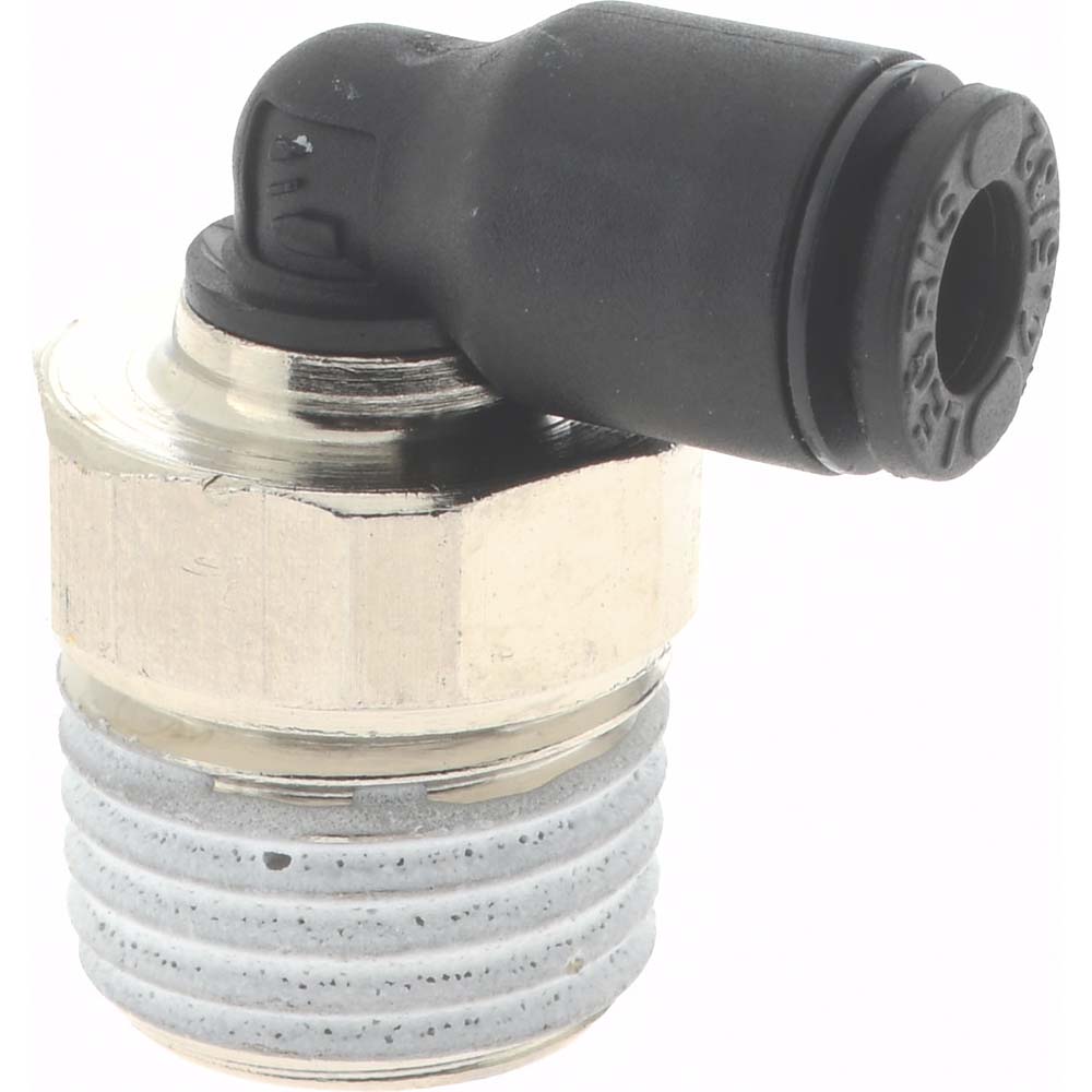 Parker Push-to-Connect Tube x Male BSPT Fitting: Male Elbow, BSPT, 5/32" OD - KP23917
