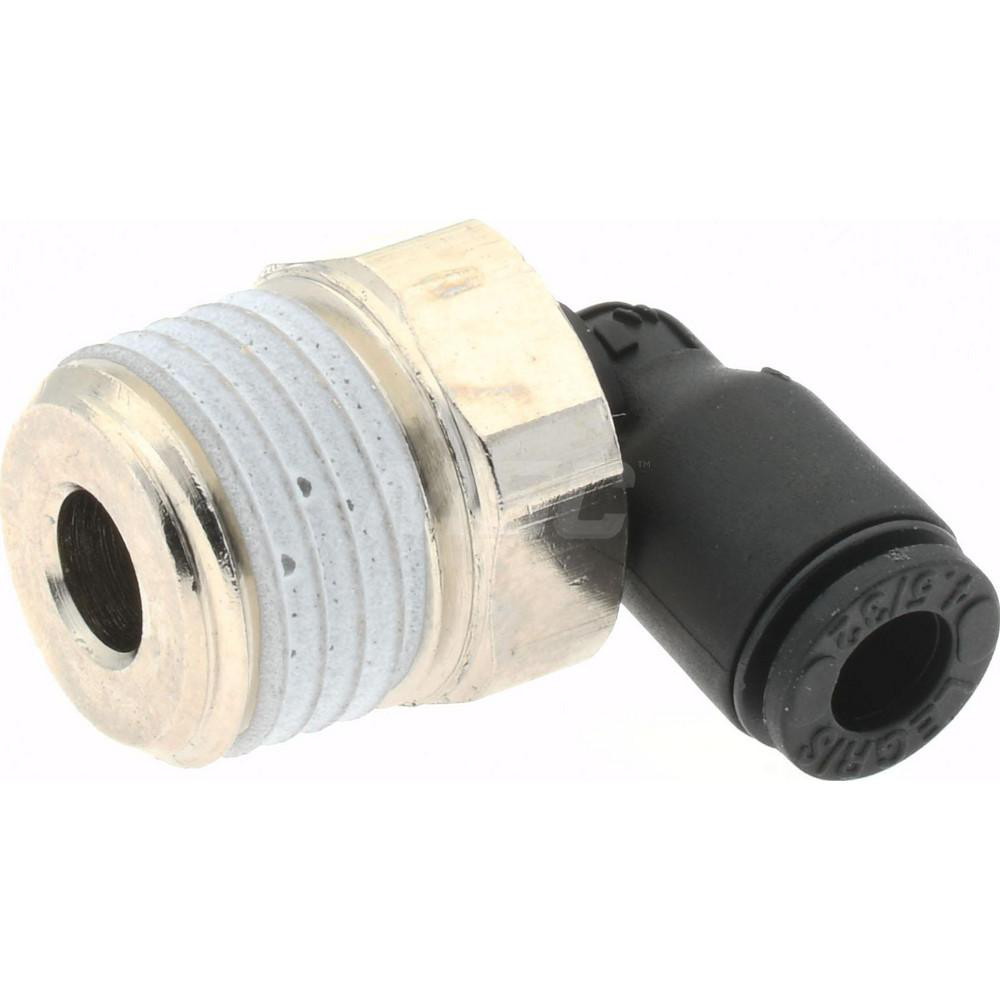 Parker Push-to-Connect Tube x Male BSPT Fitting: Male Elbow, BSPT, 5/32" OD - KP23917