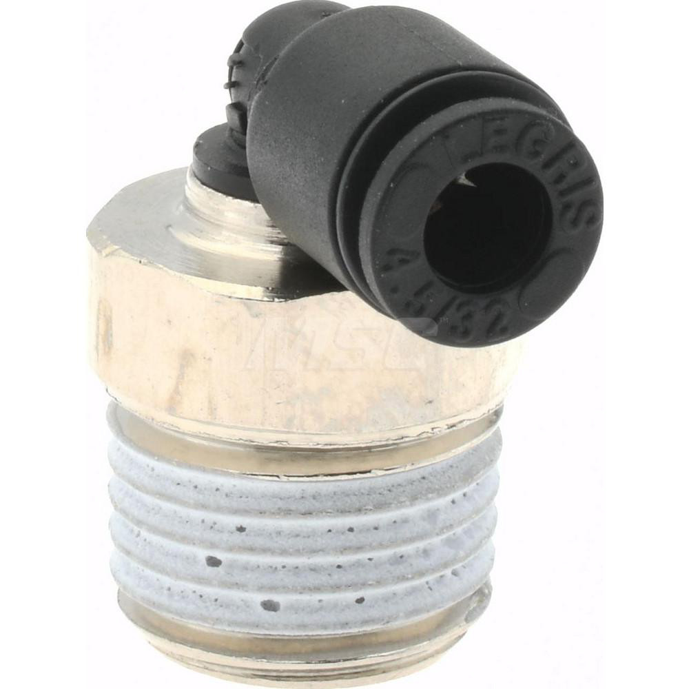 Parker Push-to-Connect Tube x Male BSPT Fitting: Male Elbow, BSPT, 5/32" OD - KP23917
