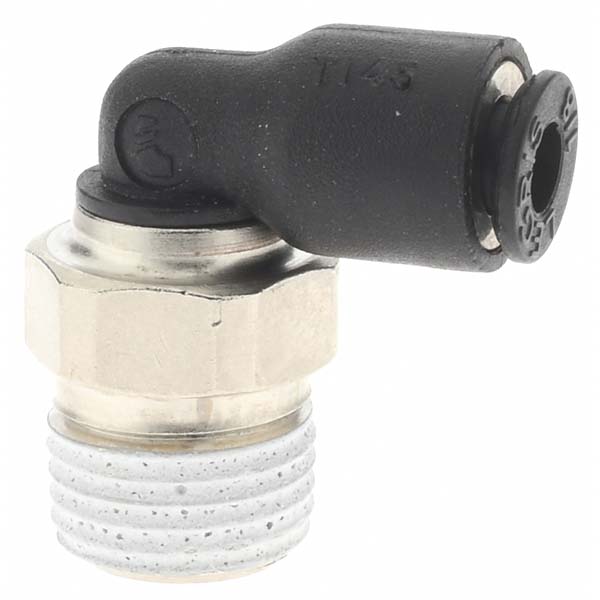Legris Push-to-Connect Fitting: Male Elbow, NPT, 1/8" OD - 3109 53 11