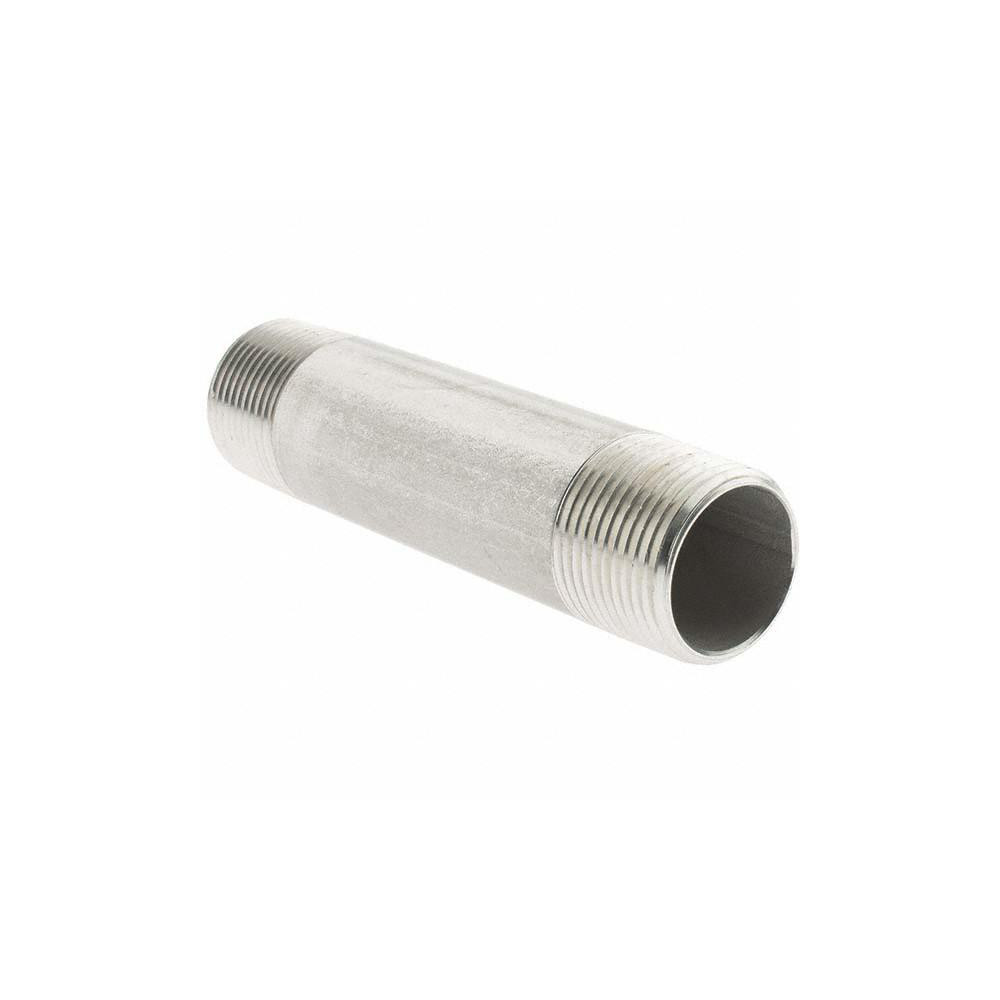 Value Collection Stainless Steel Pipe Nipple: 3/4" Pipe, Grade 304 & 304L - 4BN3/4*4